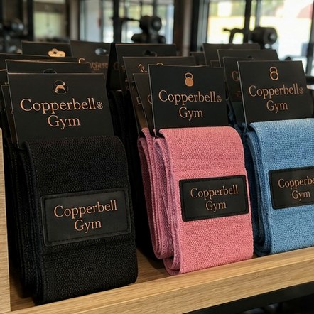 Customized booty bands for gyms and studios